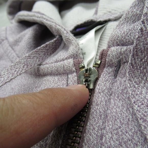 Patagonia Hoodie Womens Small Light Purple Thumbholes Full Zip Cloud Stack - Picture 12 of 16